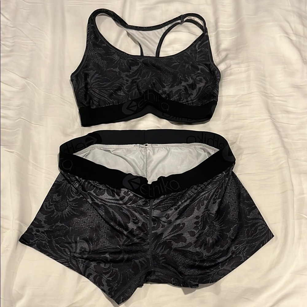 Ethika Women's Black Intimates Set